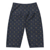 Women's geometric star of bethlehem bike shorts front view