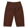 Women's holy spirit flames bike shorts front view