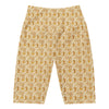 Women's wheat field harvest printed bike shorts front view