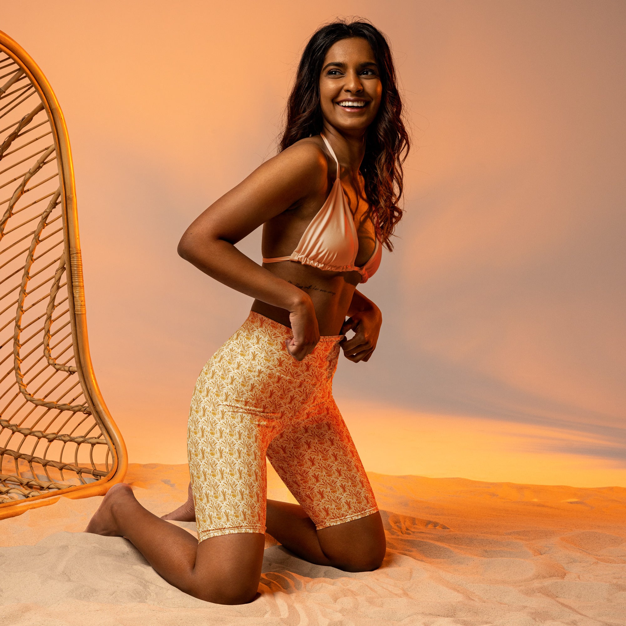 Wheat Field Harvest Bike Shorts | GearBunch