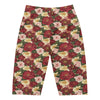 Women's floral Proverbs 31 printed bike shorts front view
