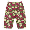 Women's botanical taurus rose bike shorts front view