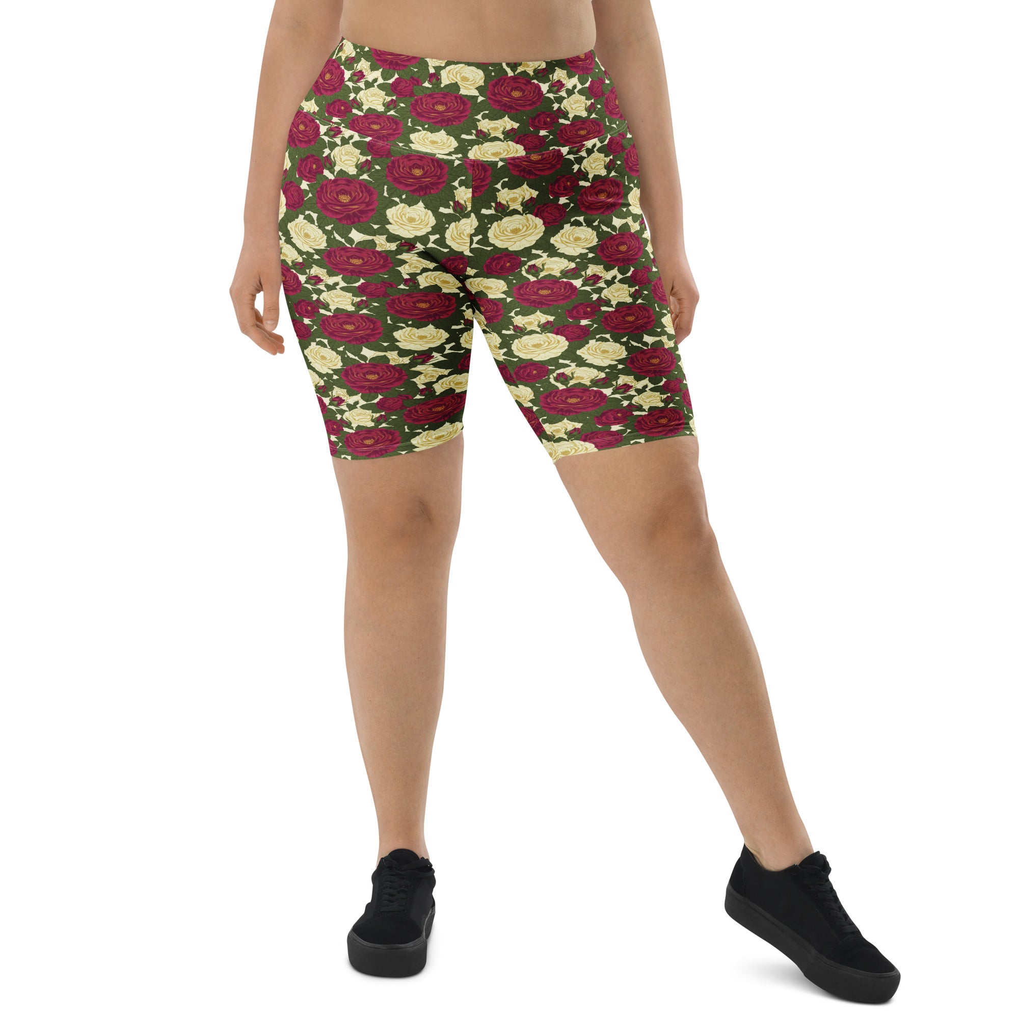 Taurus Rose Botanical Bike Shorts | GearBunch