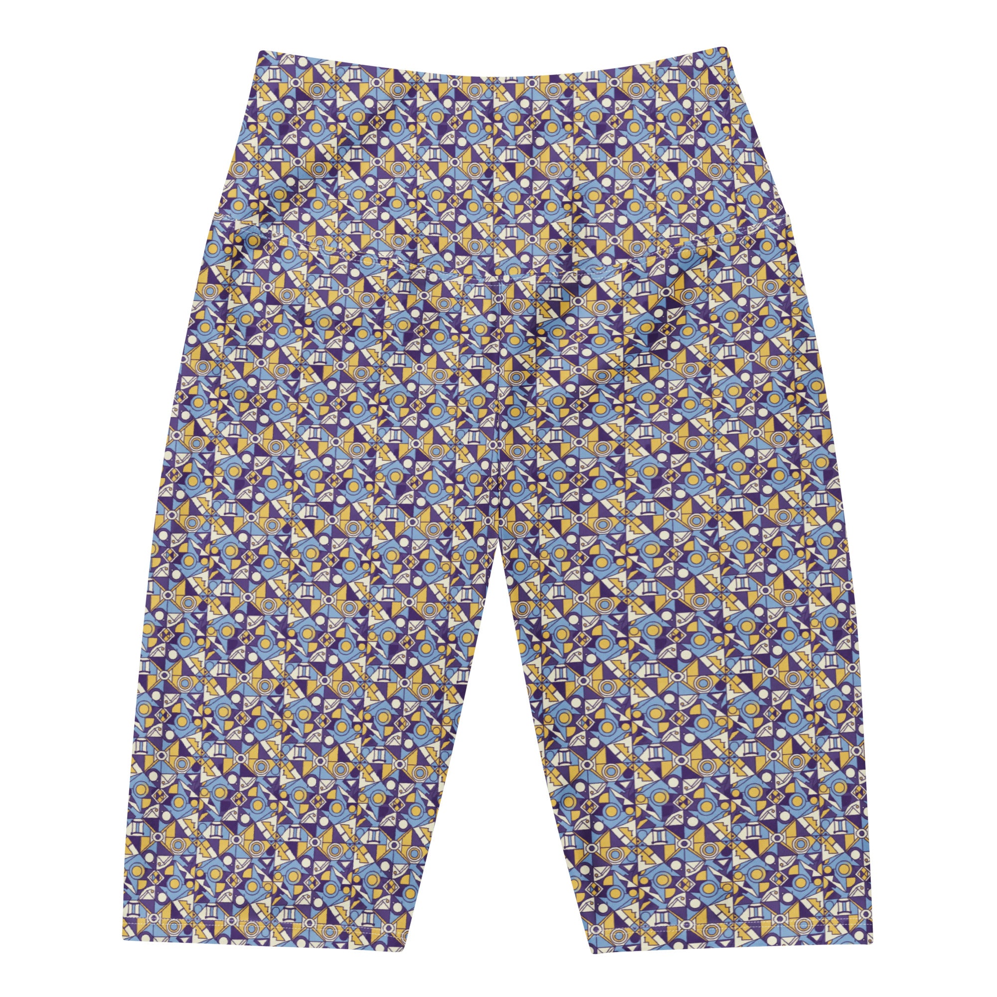 Women's gemini duality printed bike shorts front view