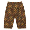 Women's leo sun mane printed bike shorts front view