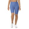 Women's aquarius electric waves bike shorts front view