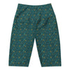 Women's celestial pattern bike shorts front view