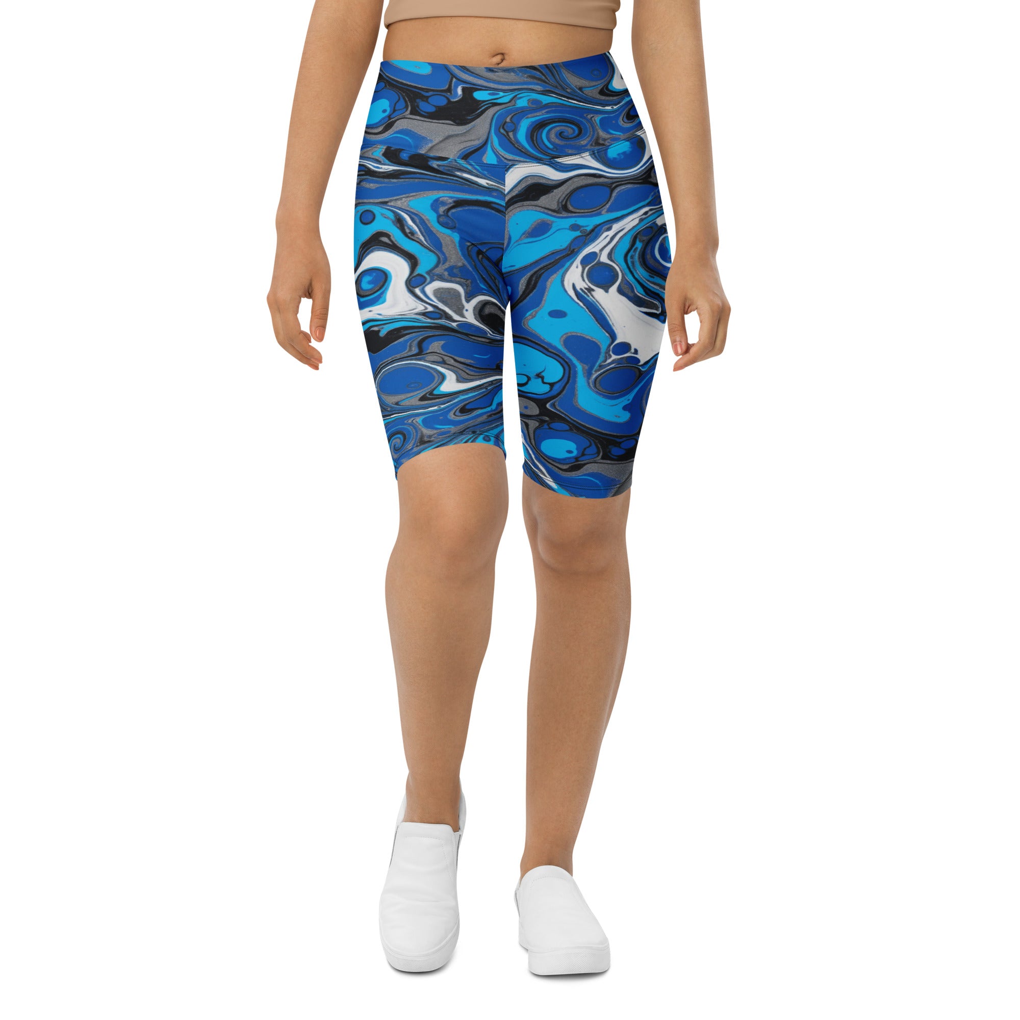 Liquid Marble Electric Storm Bike Shorts | GearBunch