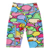 Women's comic pop candy pastel bike shorts front view