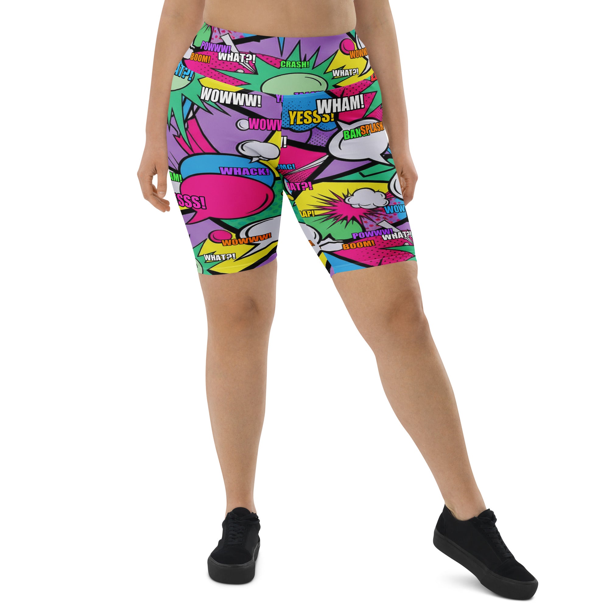 Comic Strip Pop Candy Bike Shorts | GearBunch