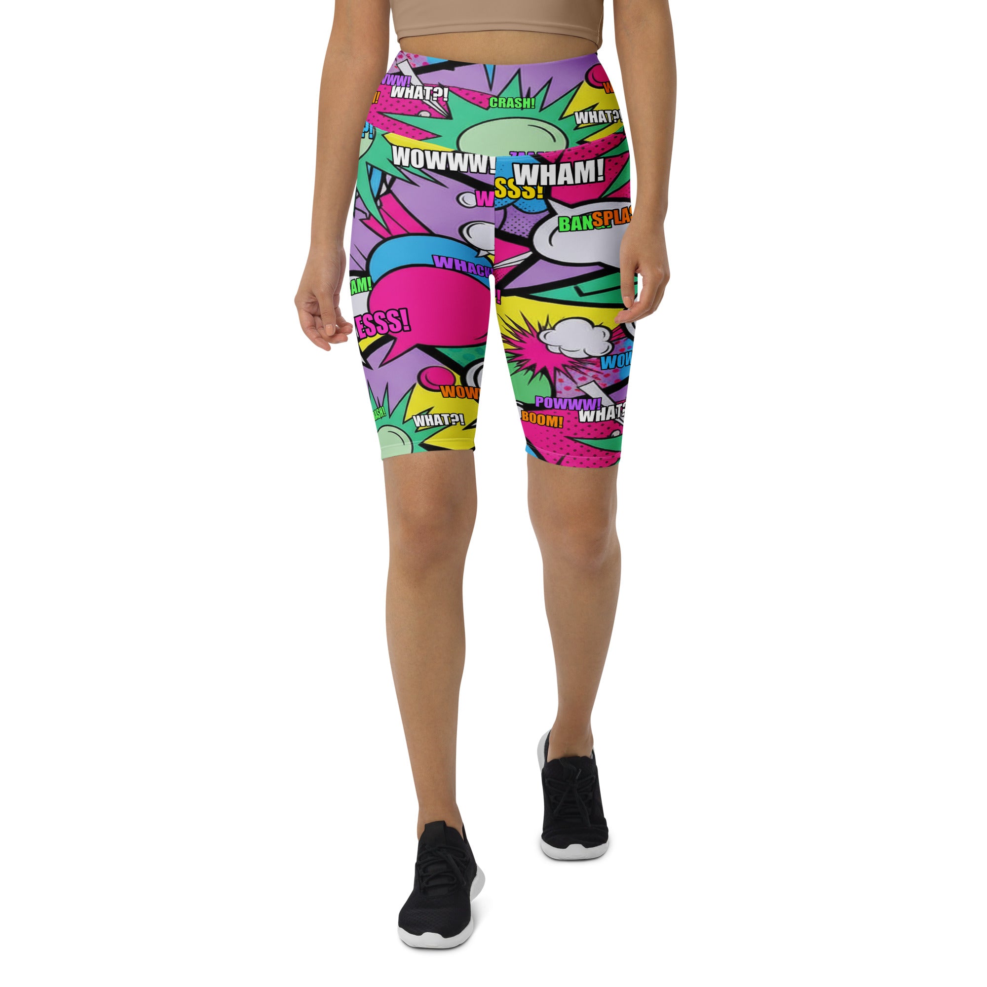 Comic Strip Pop Candy Bike Shorts | GearBunch