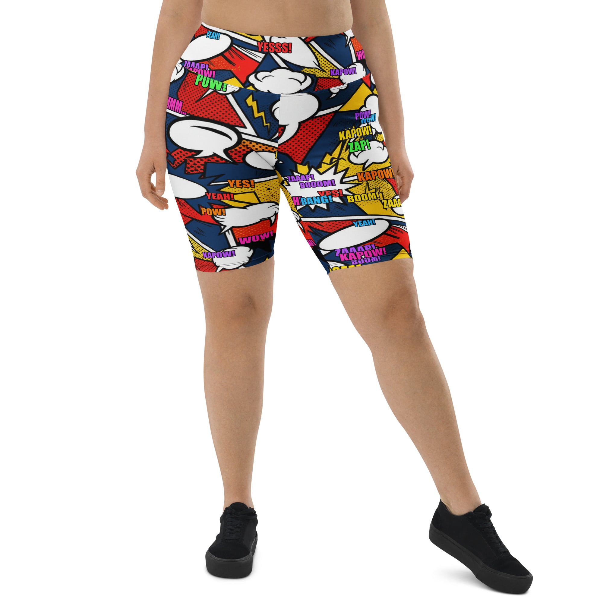 Comic Strip Thunder Punch Bike Shorts | GearBunch