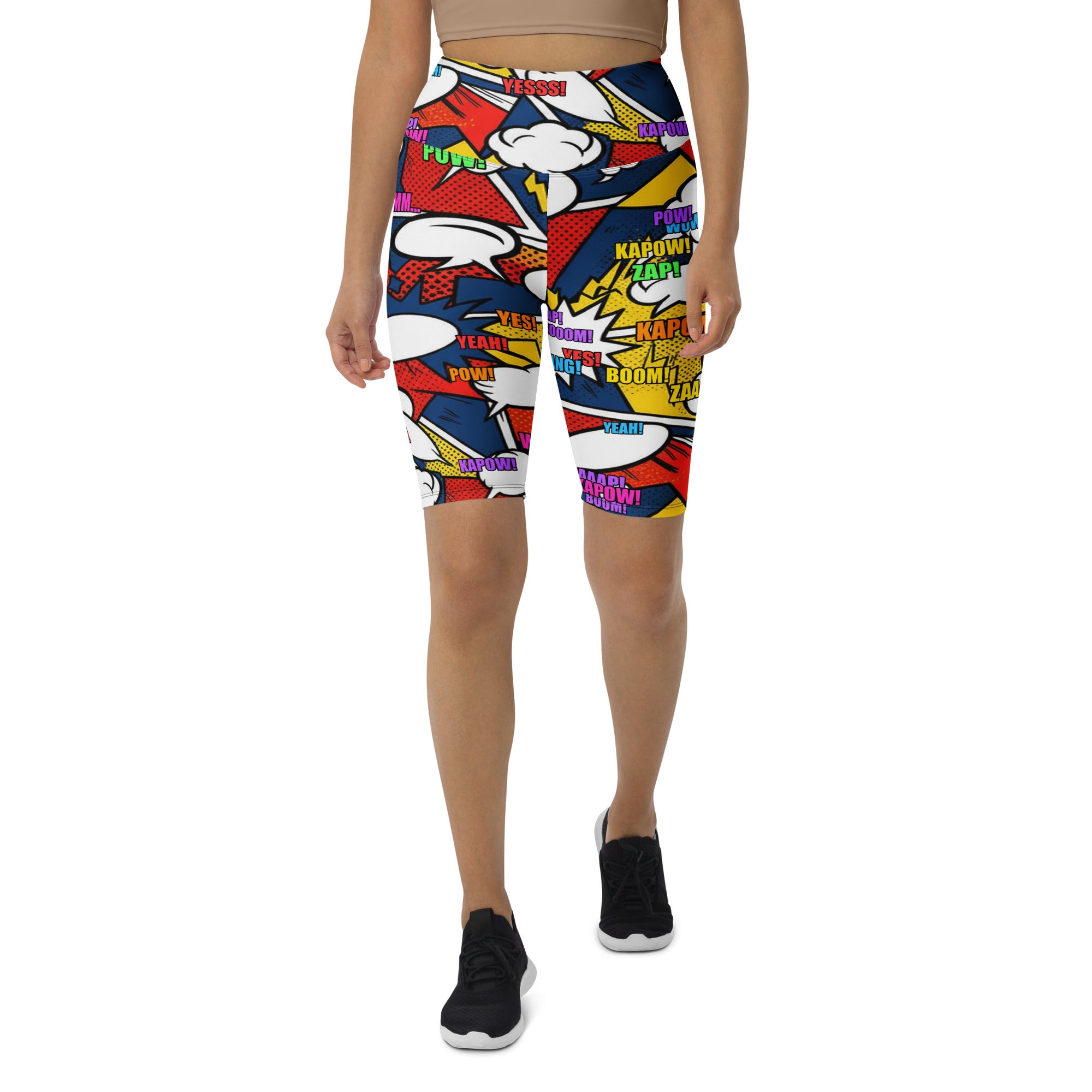 Comic Strip Thunder Punch Bike Shorts | GearBunch