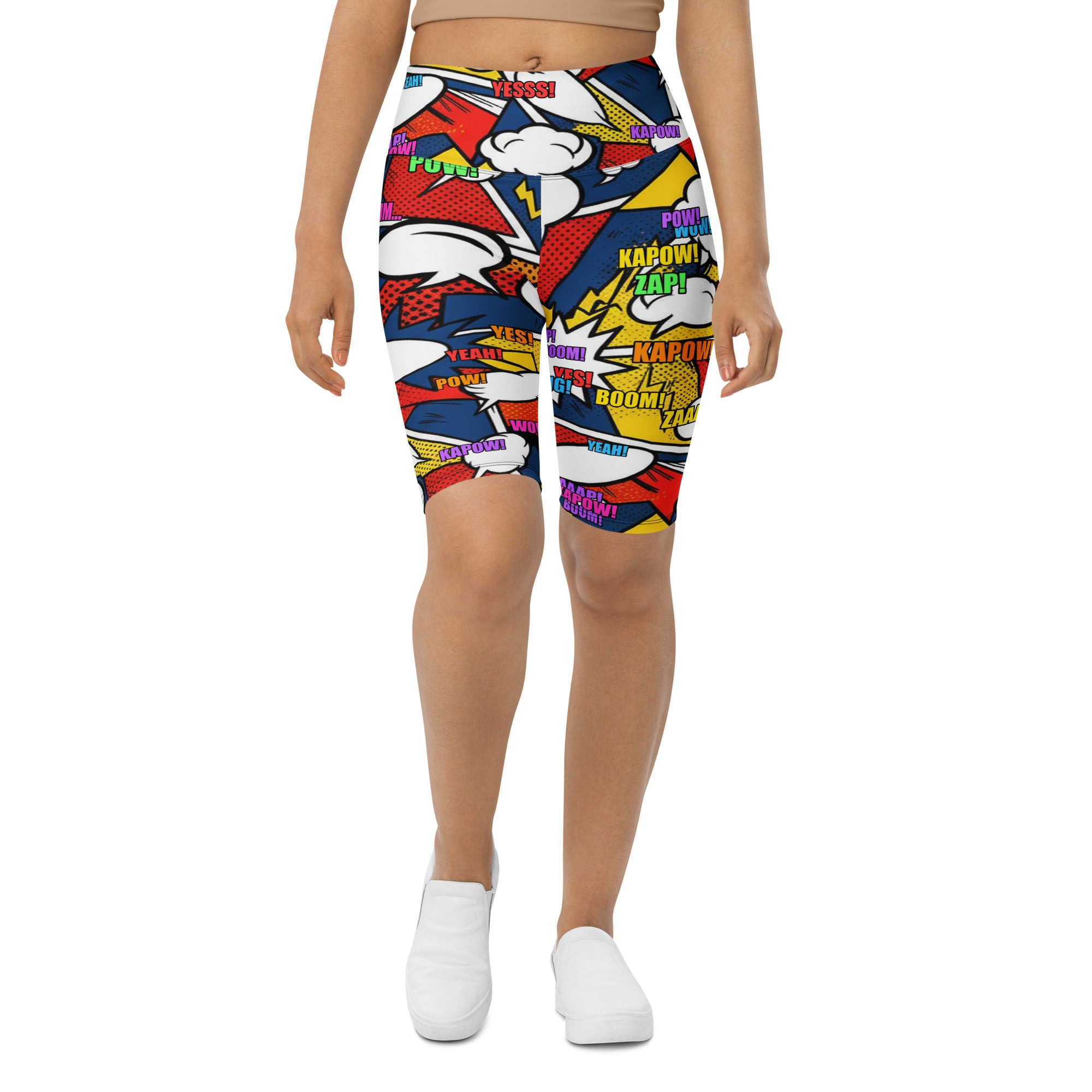 Comic Strip Thunder Punch Bike Shorts | GearBunch