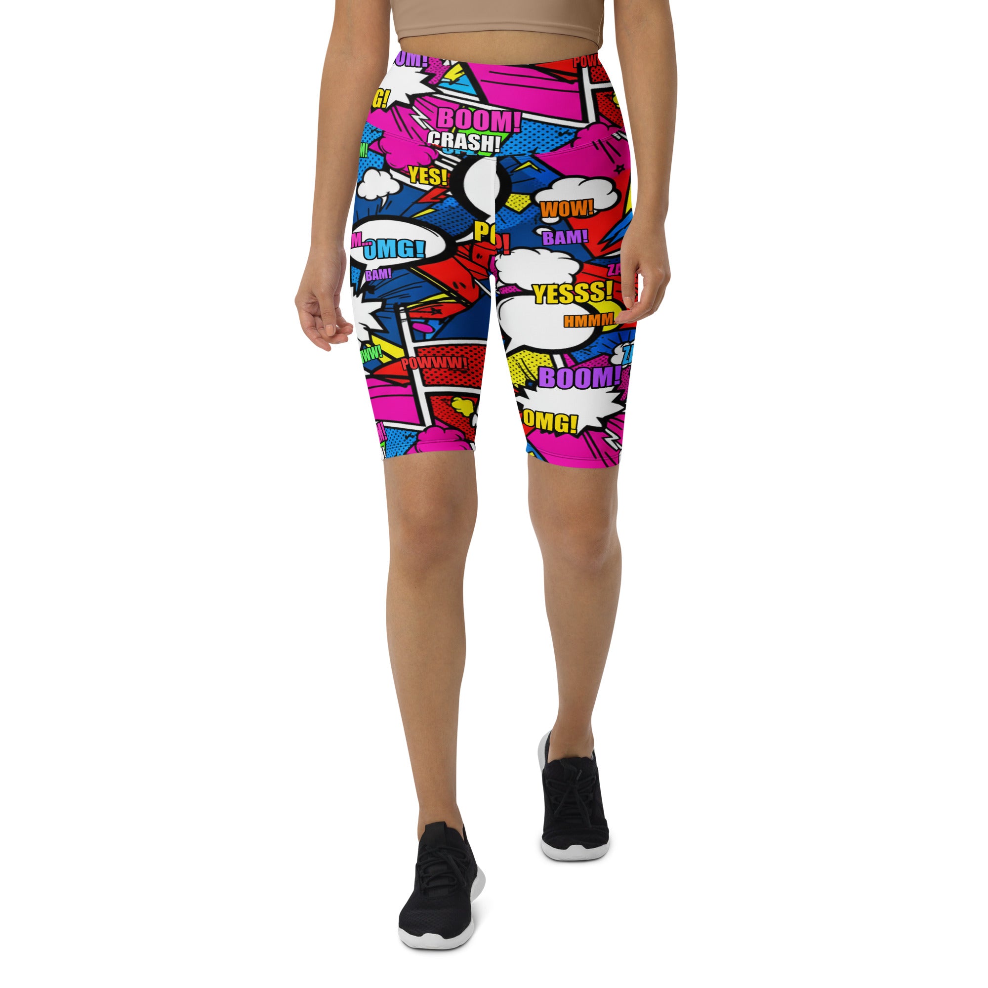 Comic Strip Ninja Night Bike Shorts | GearBunch