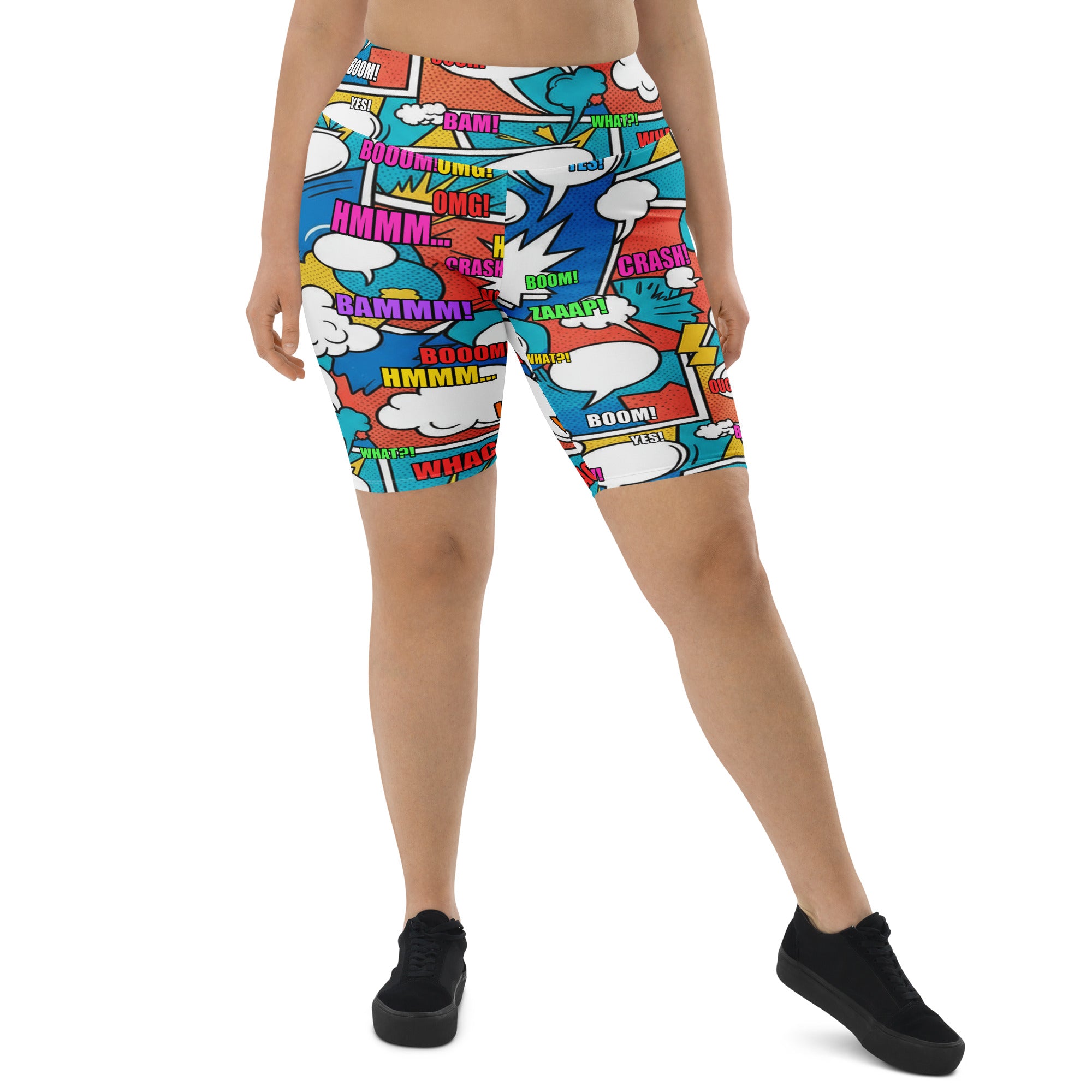 Comic Strip Surf Kapow Bike Shorts | GearBunch