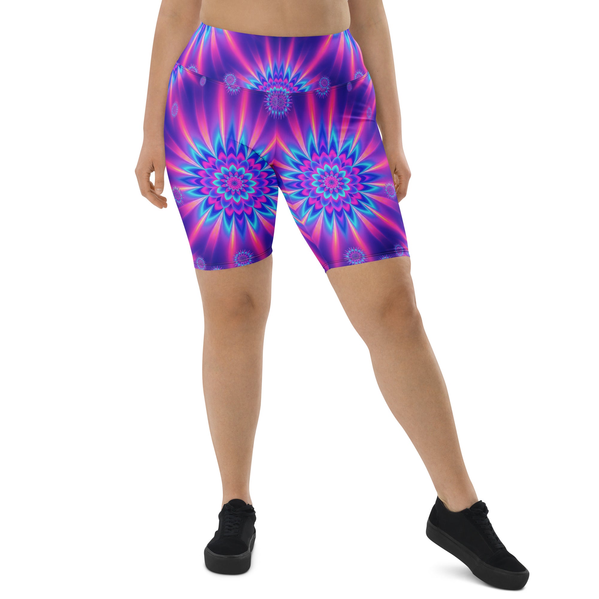 Psychedelic Vaporwave Dream Bike Shorts | GearBunch