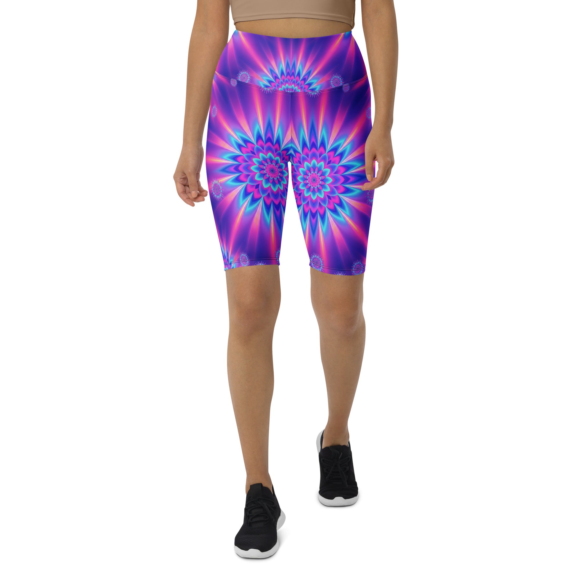 Psychedelic Vaporwave Dream Bike Shorts | GearBunch
