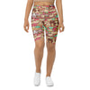 Women's kawaii ice cream dream printed bike shorts front view