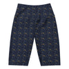 Women's taurus celestial printed bike shorts front view