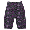 Women's jewel paillette orchid bike shorts front view