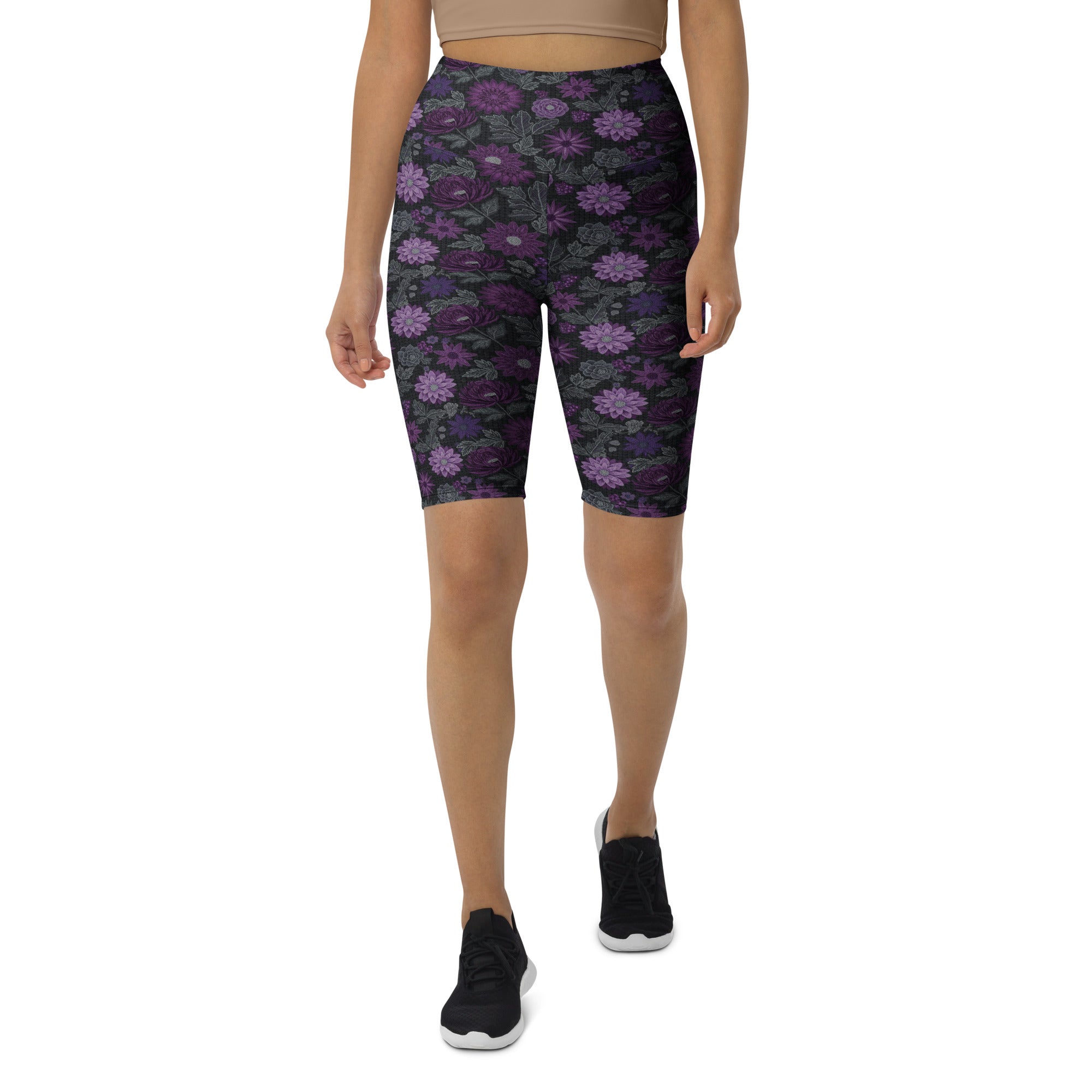 Jewel Paillette Orchid Bike Shorts | GearBunch