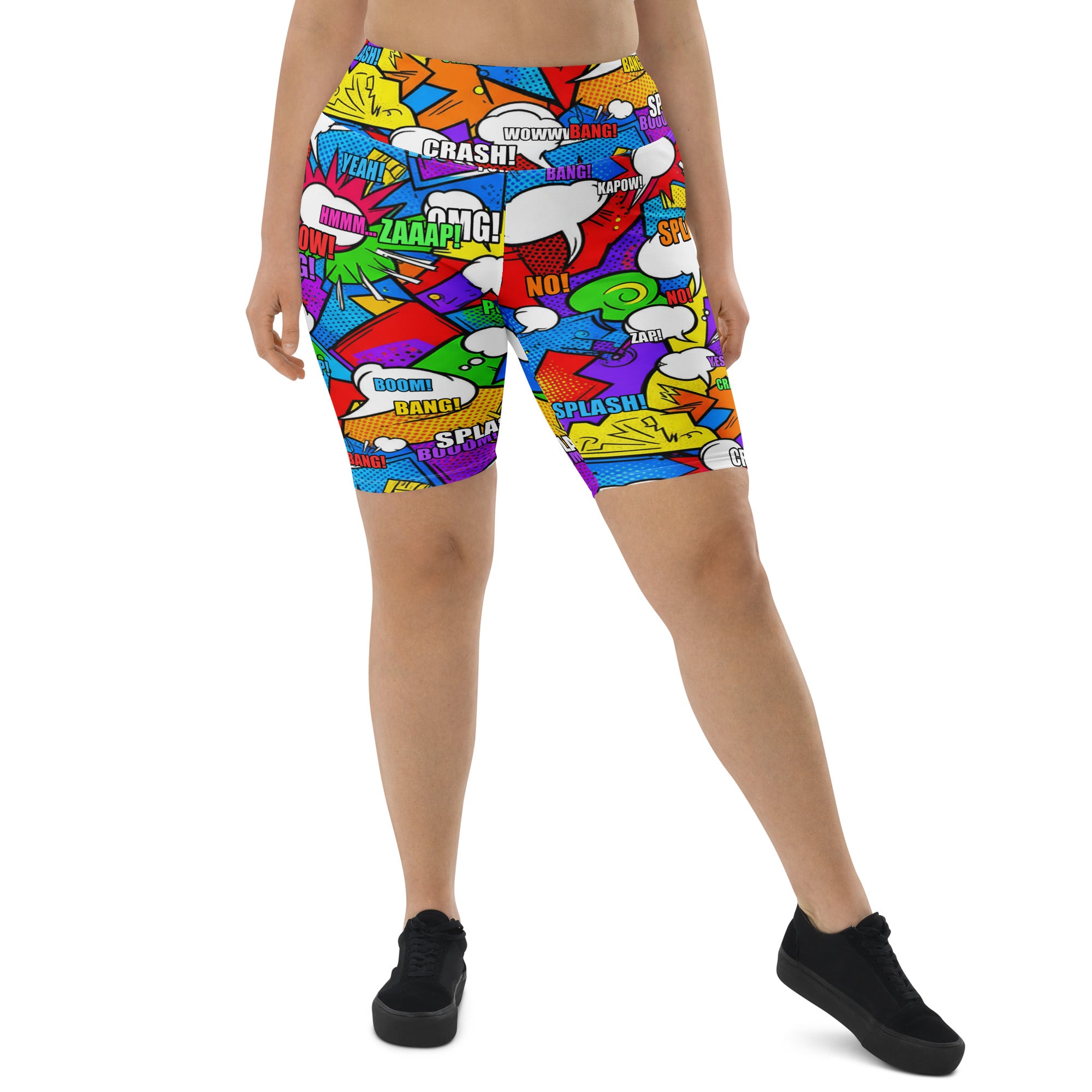Comic Strip Classic Hero Bike Shorts | GearBunch