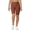 Women's broken desert landscape bike shorts front view