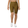 Women's Gustav Klimt floral bike shorts front view