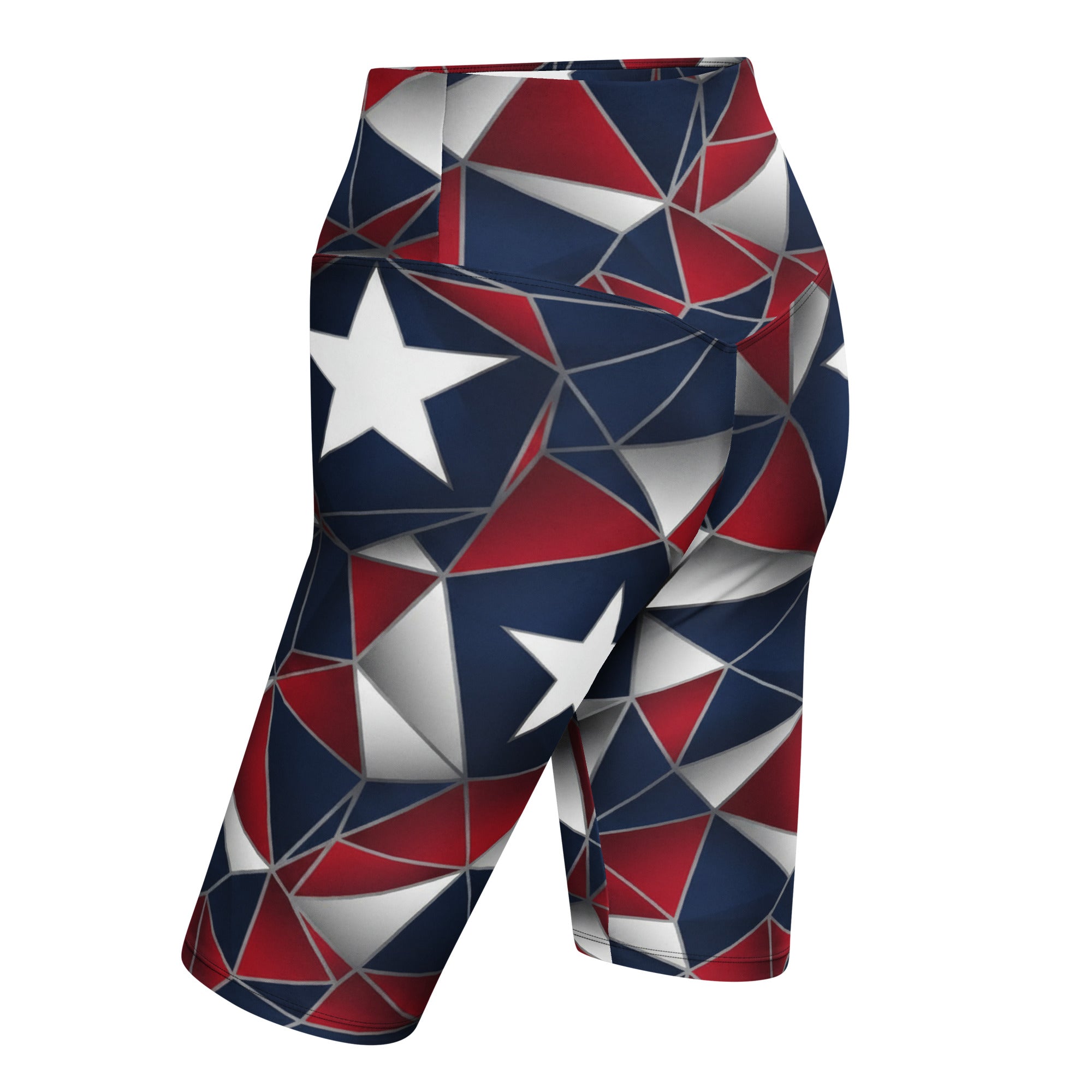 Geometric Flag Prism Bike Shorts | GearBunch
