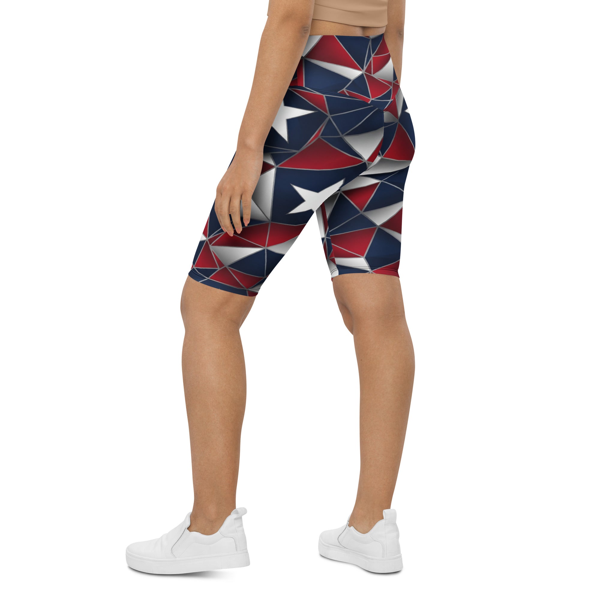 Geometric Flag Prism Bike Shorts | GearBunch