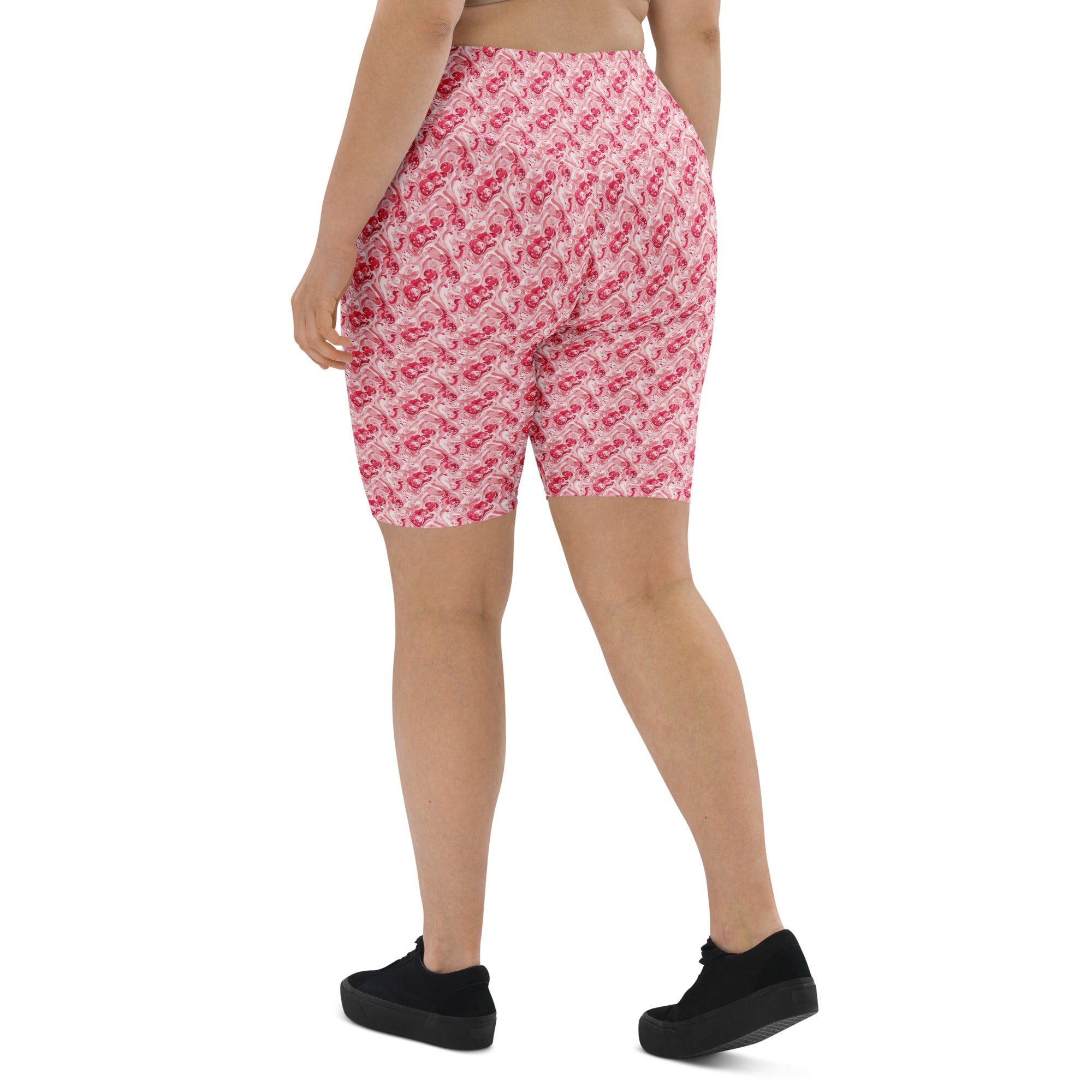 Cherry Strawberry Cream Bike Shorts | GearBunch