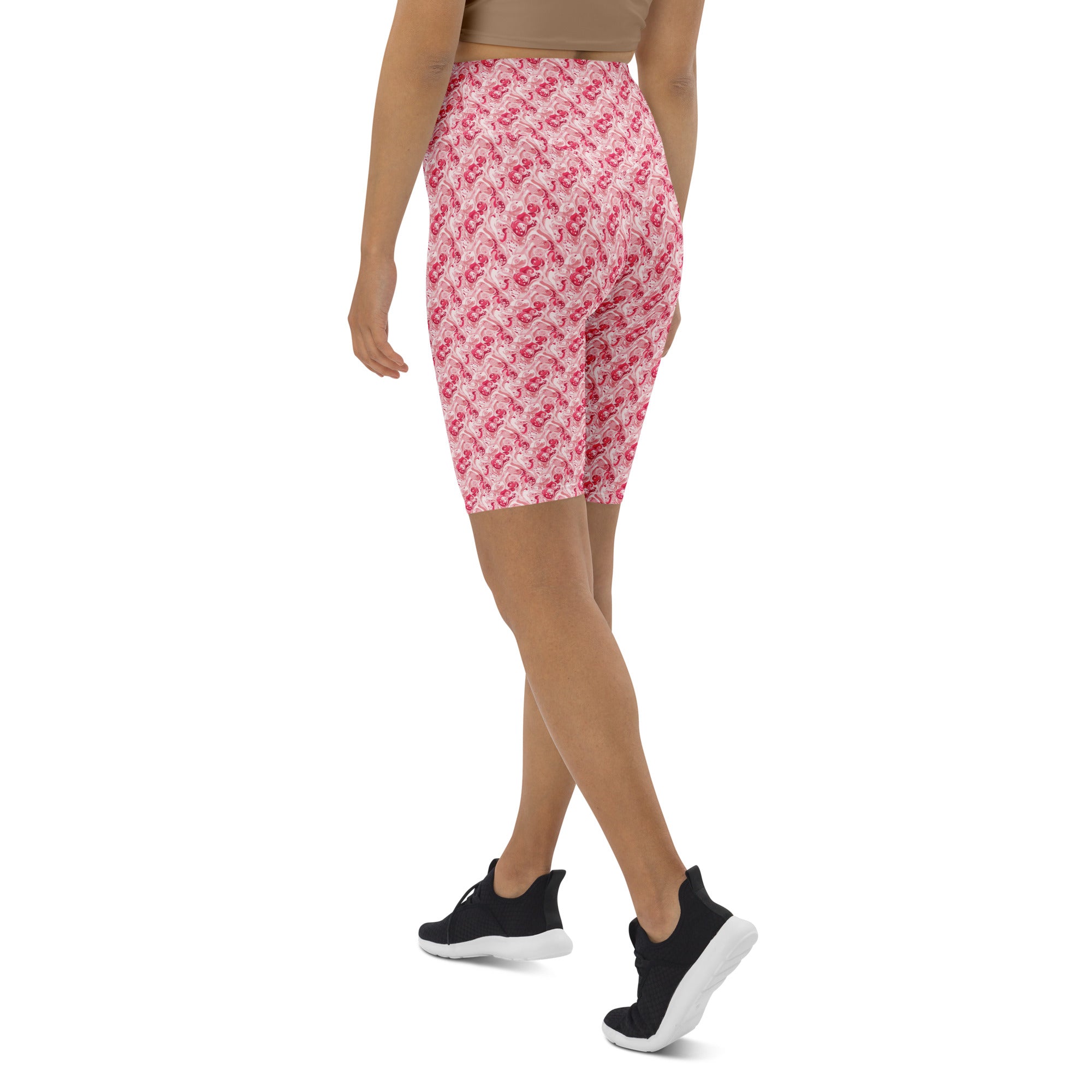 Cherry Strawberry Cream Bike Shorts | GearBunch