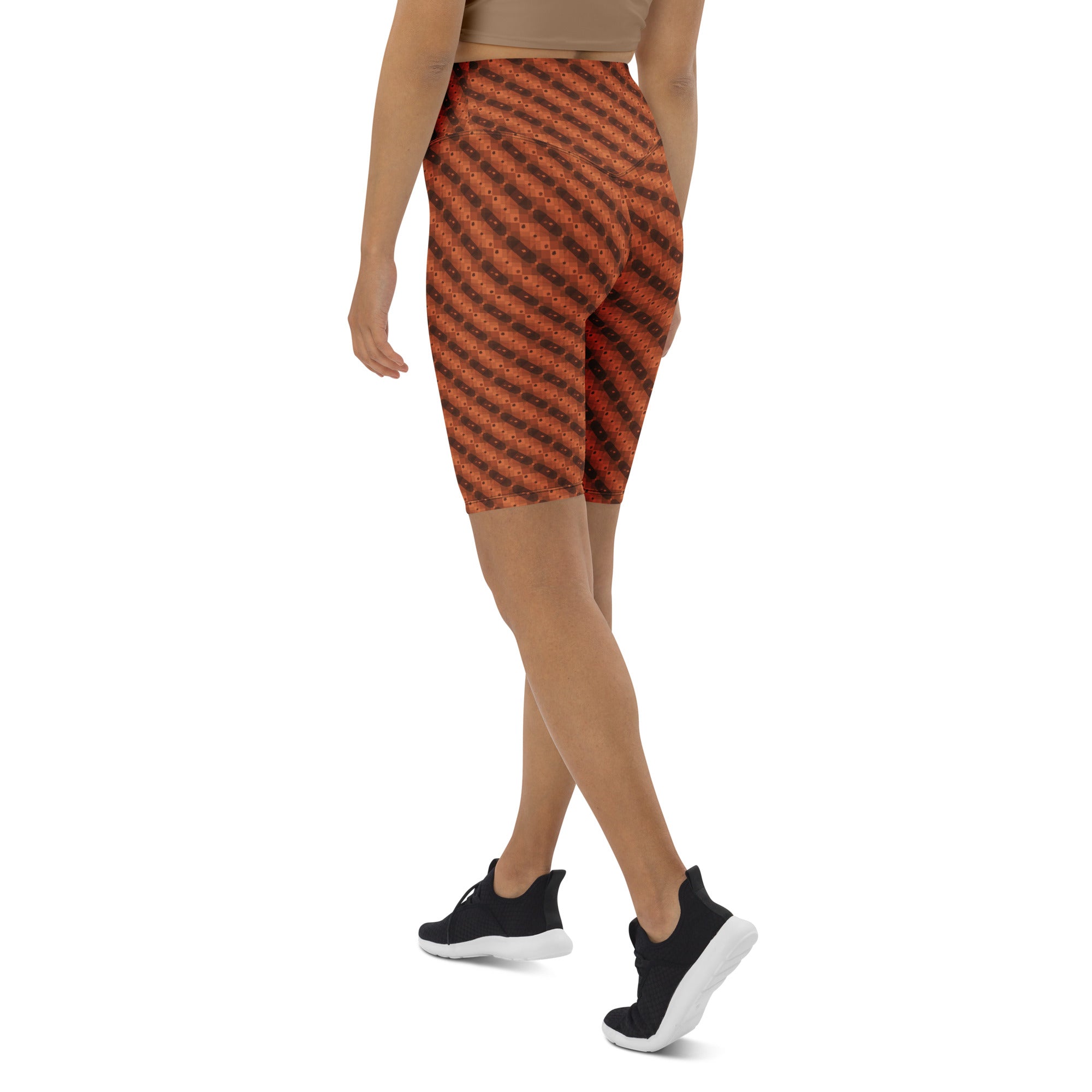 Autumn Gingham Check Bike Shorts | GearBunch