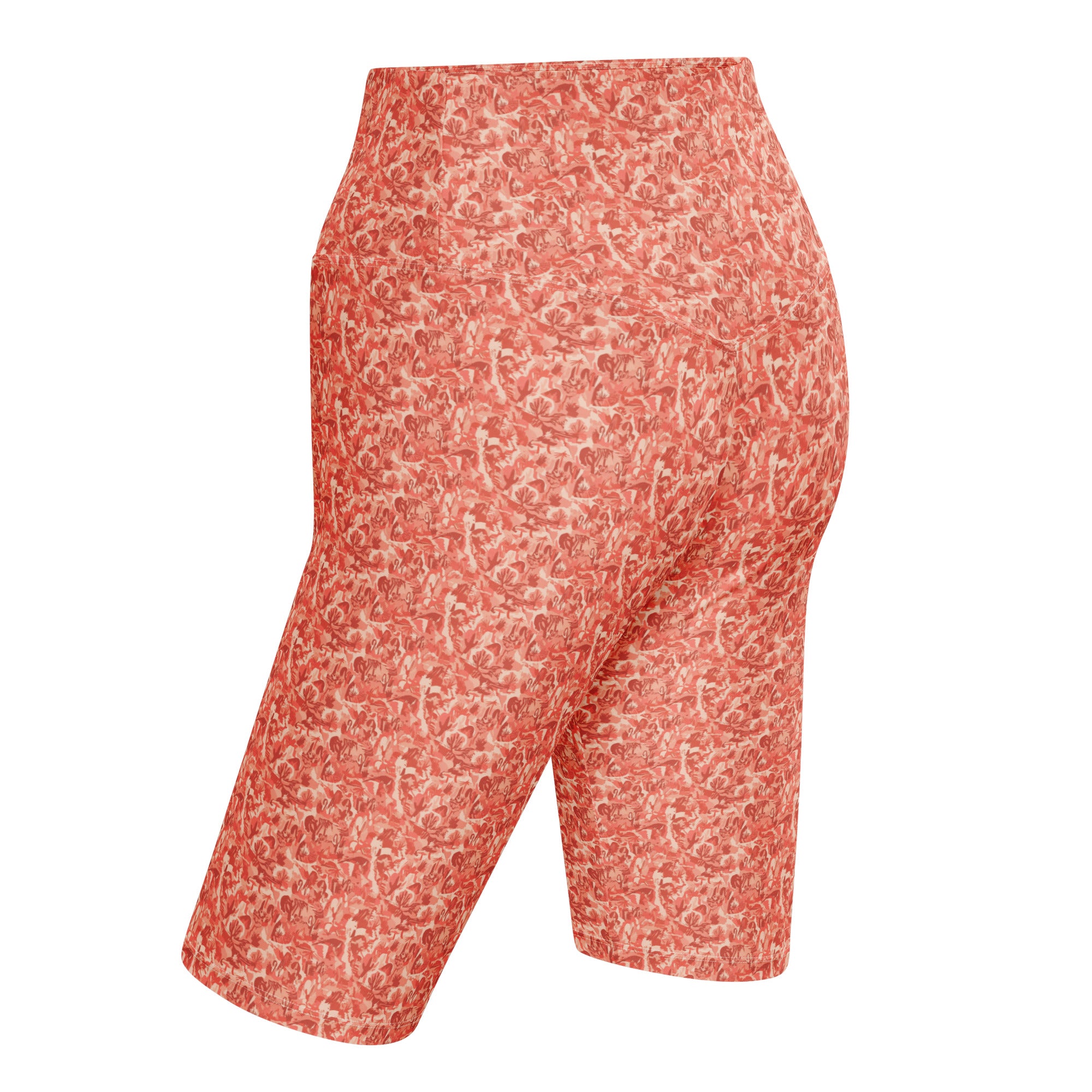 Distorted Cowboy Landscape Bike Shorts | GearBunch