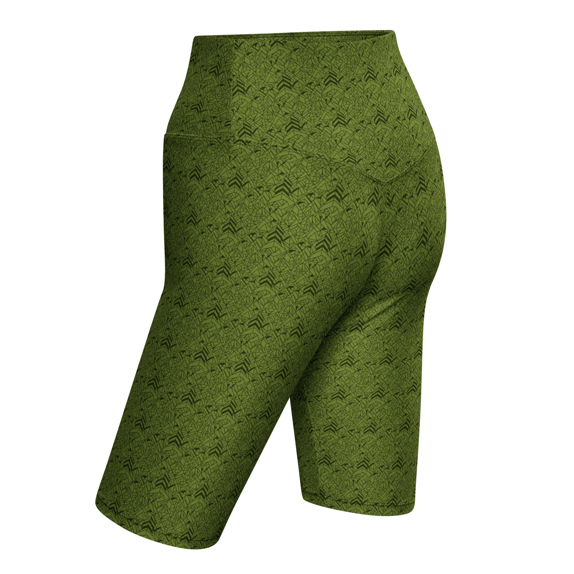Velvet Olive Green Bike Shorts | GearBunch