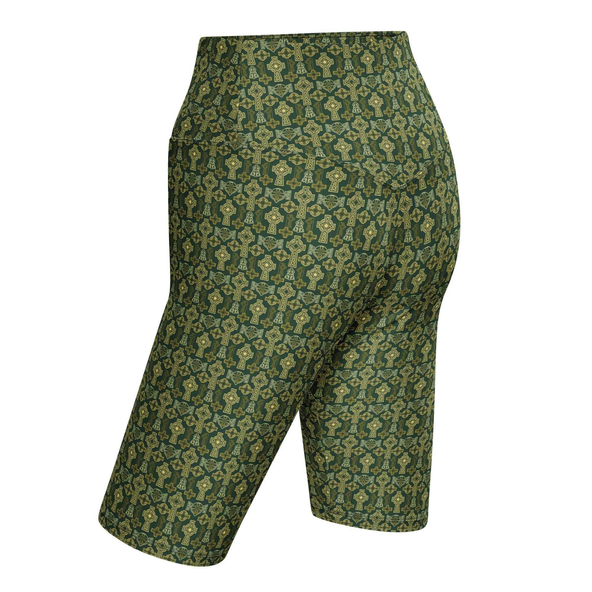 Celtic Cross Knotwork Bike Shorts | GearBunch