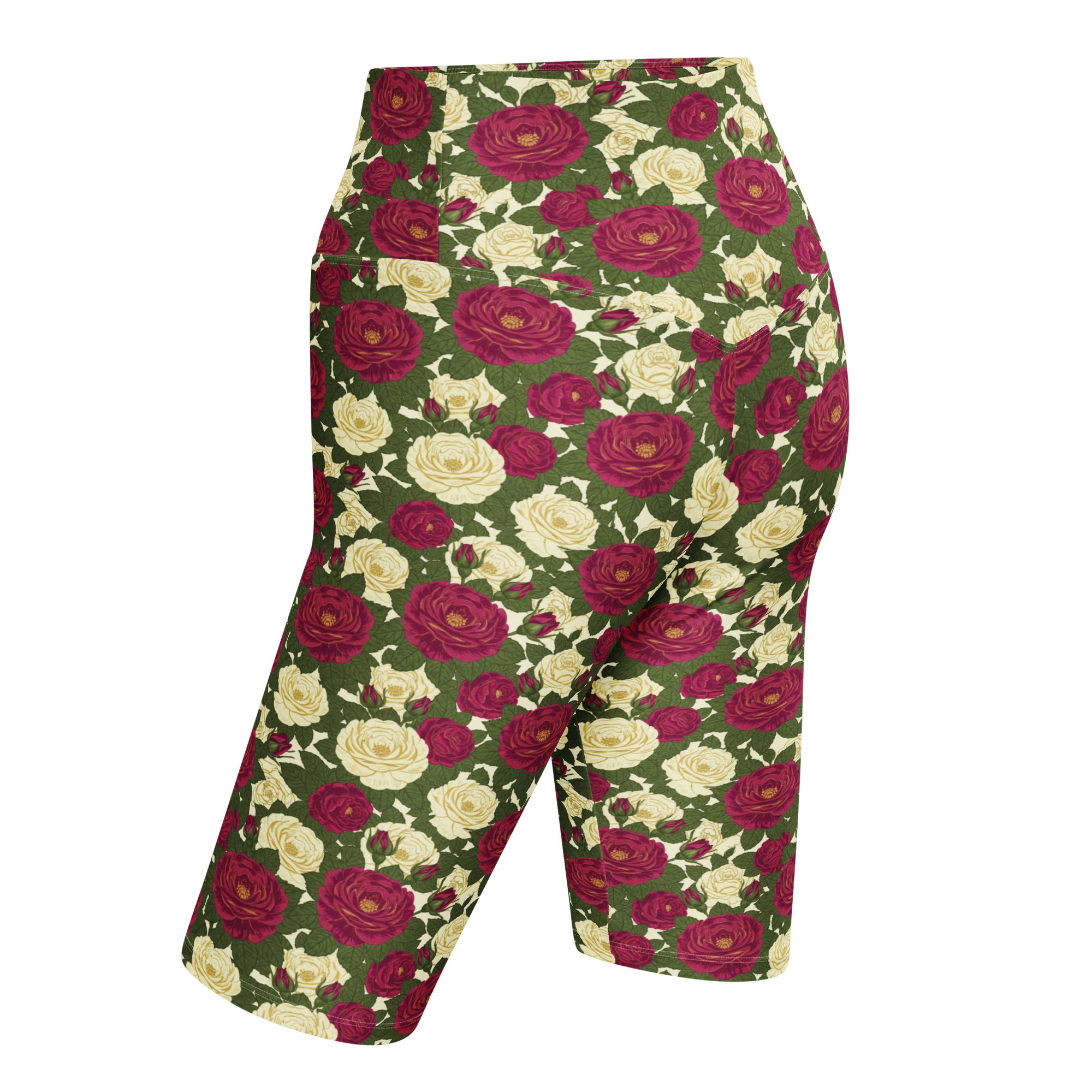 Taurus Rose Botanical Bike Shorts | GearBunch