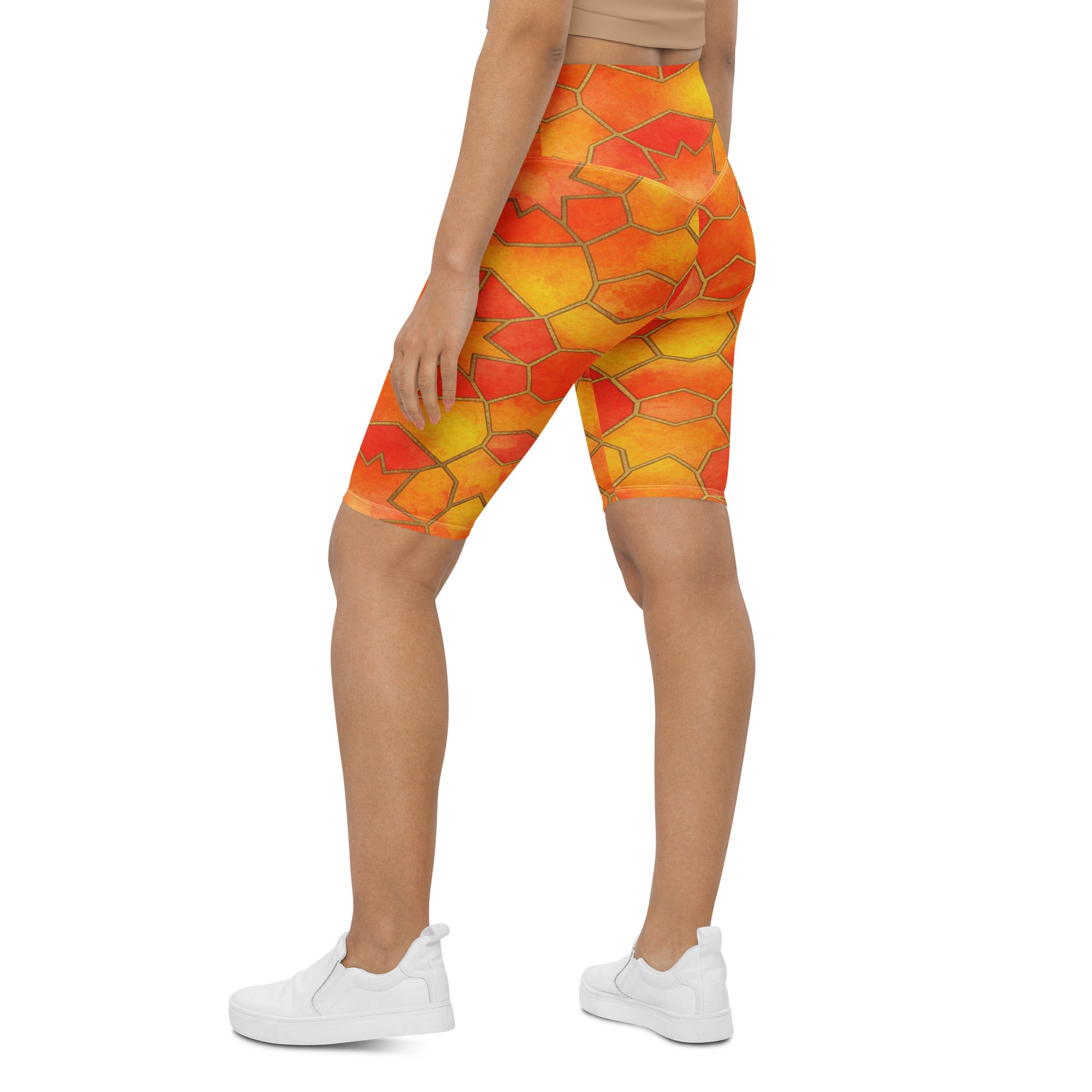 Sunset Blaze Bike Shorts | GearBunch