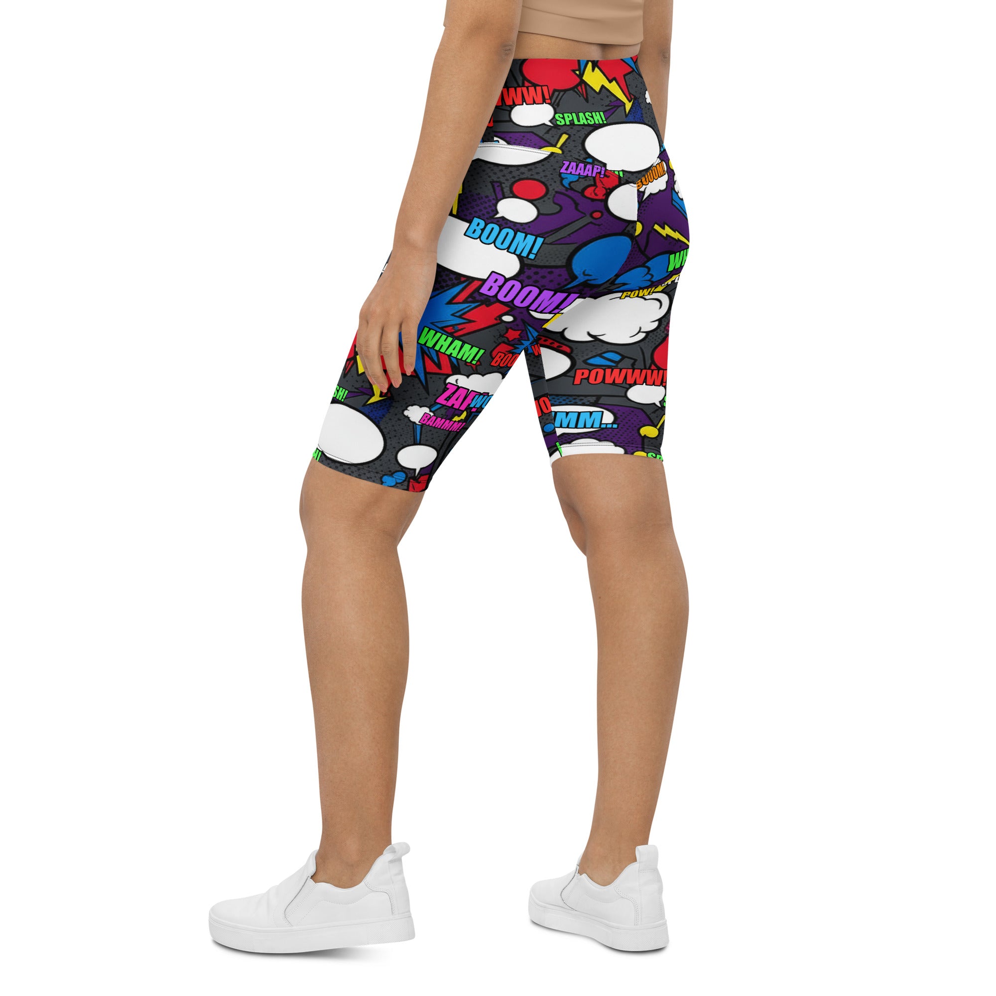 Comic Strip Dark Knight Bike Shorts | GearBunch
