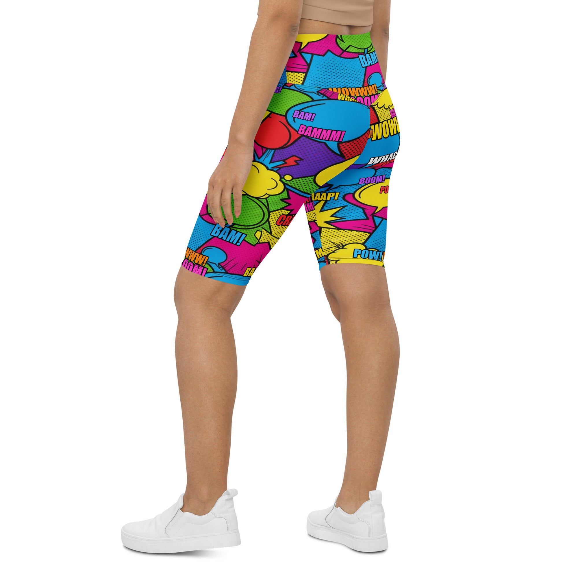 Comic Strip Retro Sunday Bike Shorts | GearBunch
