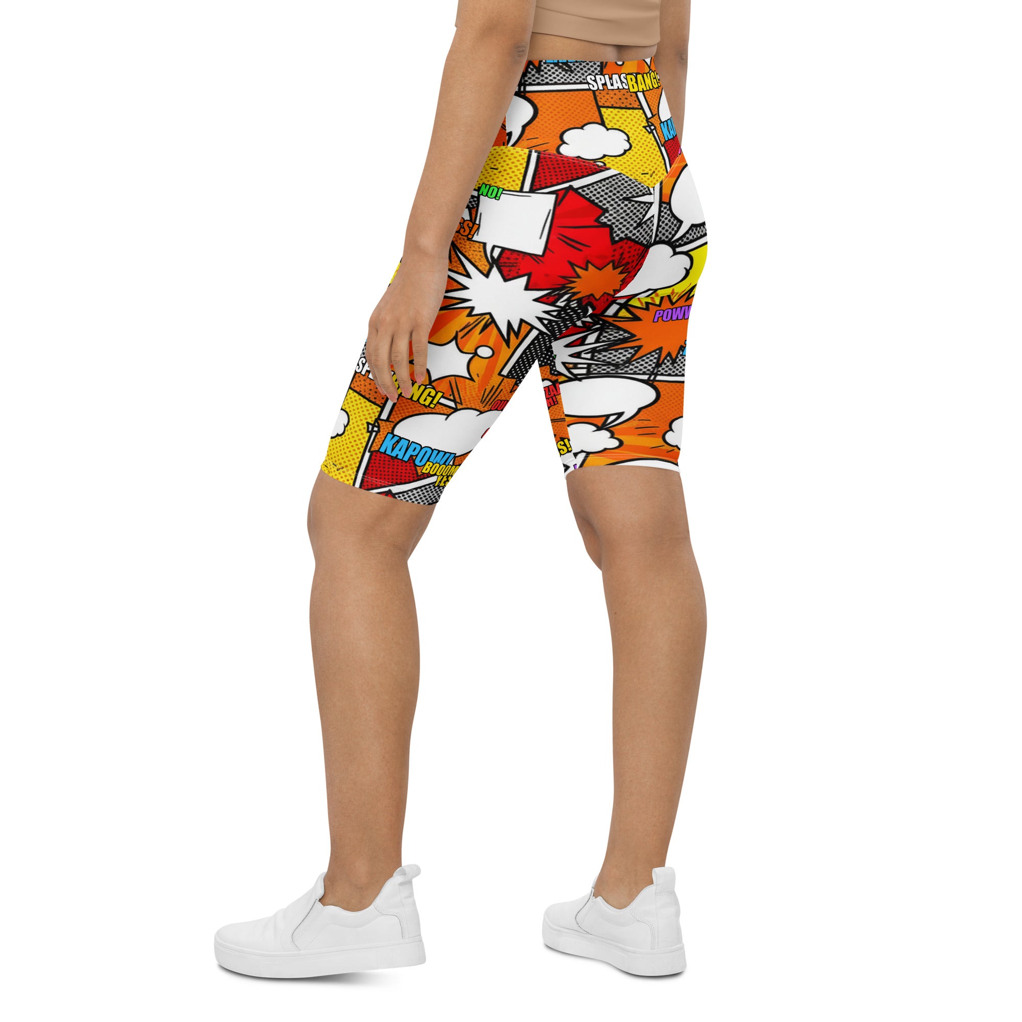 Comic Strip Boom Town Bike Shorts | GearBunch