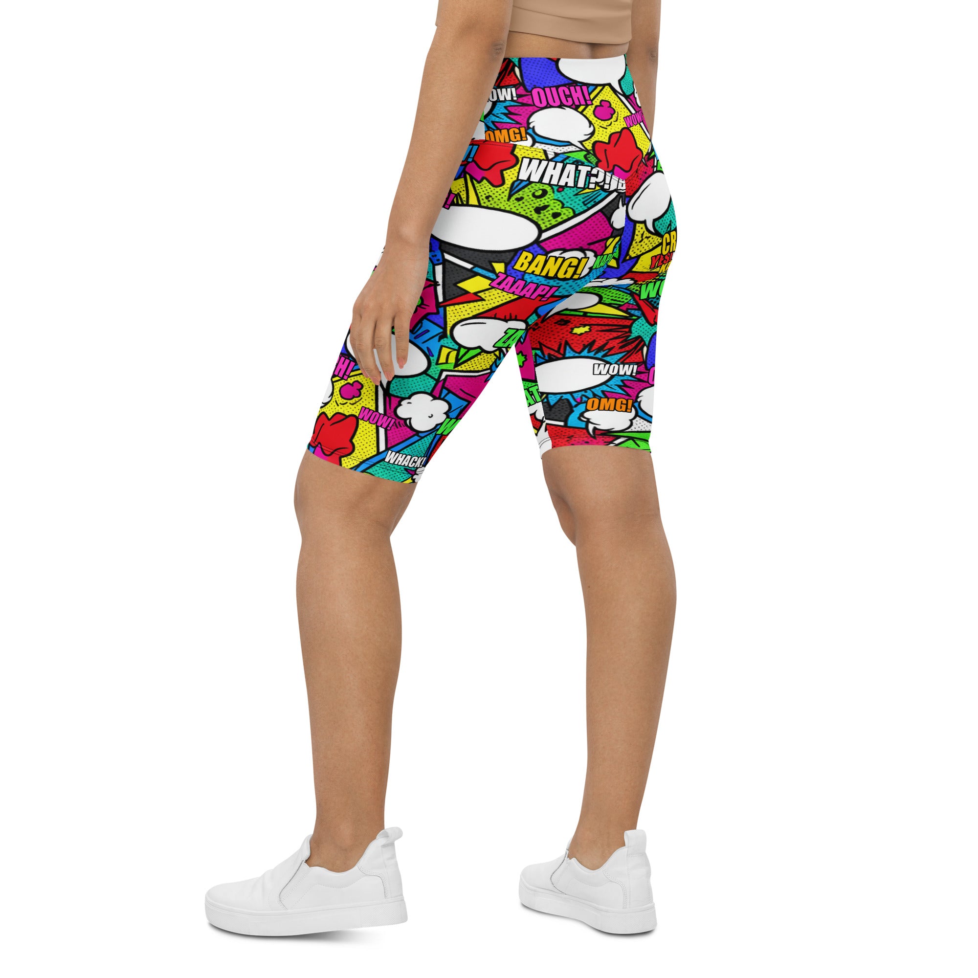 Comic Strip Zombie Apocalypse Bike Shorts | GearBunch