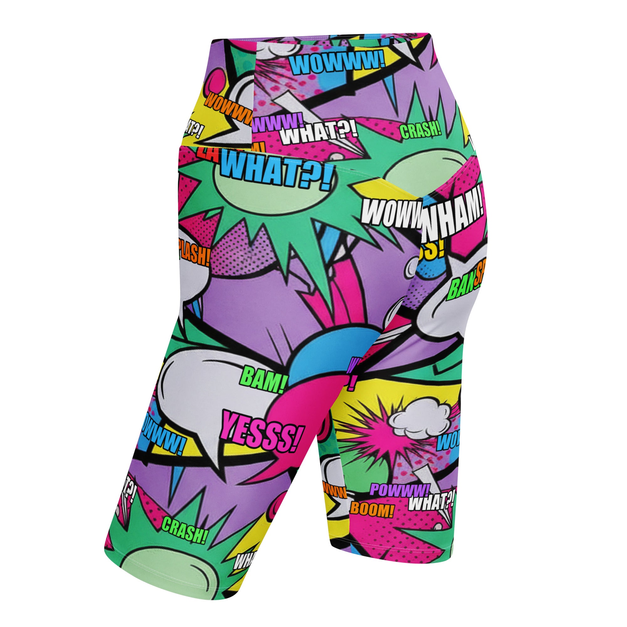 Comic Strip Pop Candy Bike Shorts | GearBunch