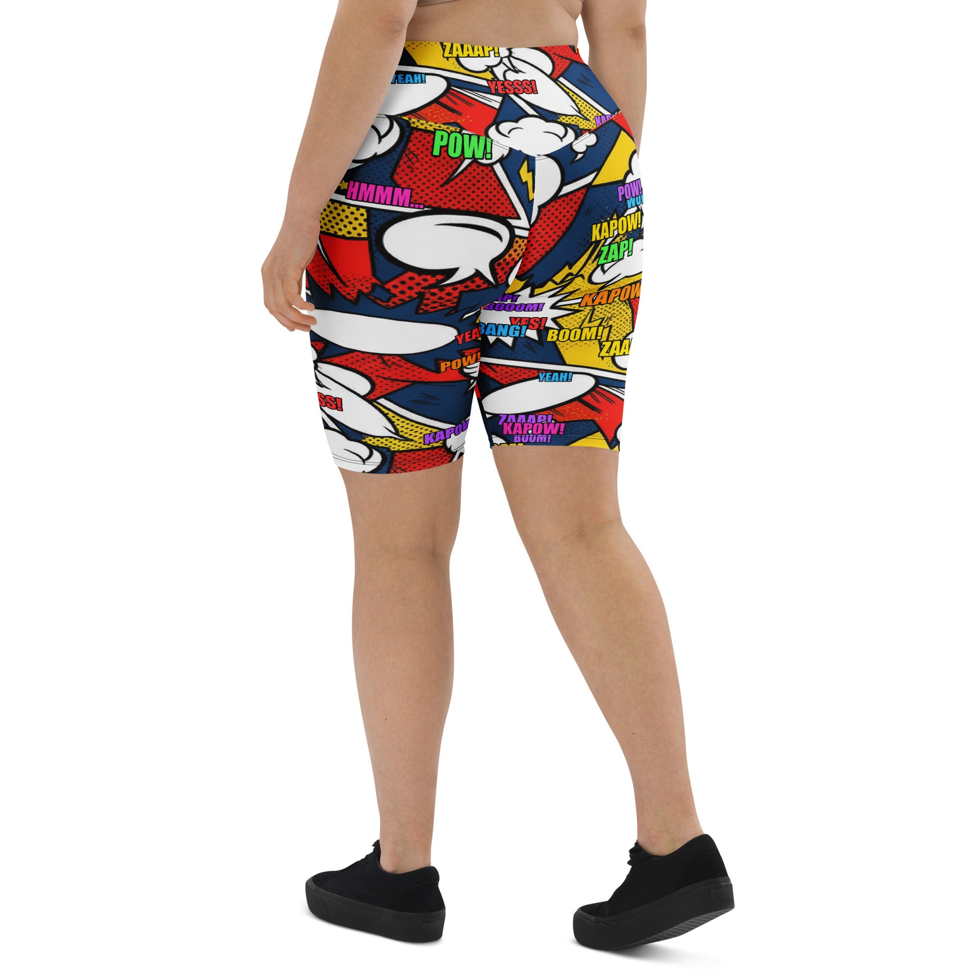 Comic Strip Thunder Punch Bike Shorts | GearBunch