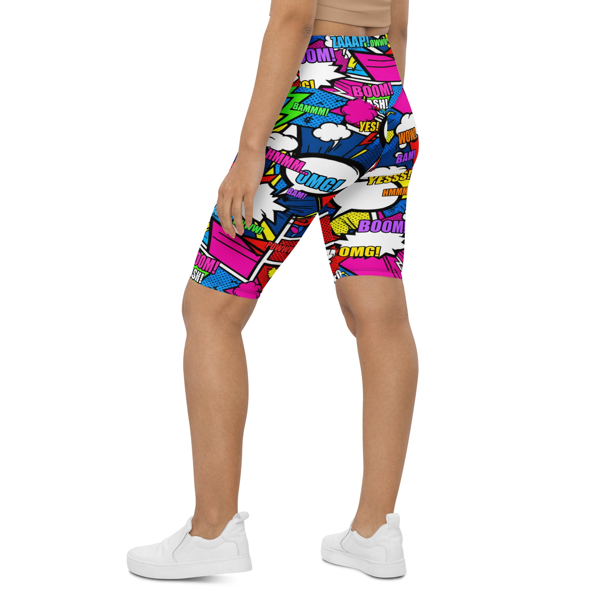 Comic Strip Ninja Night Bike Shorts | GearBunch