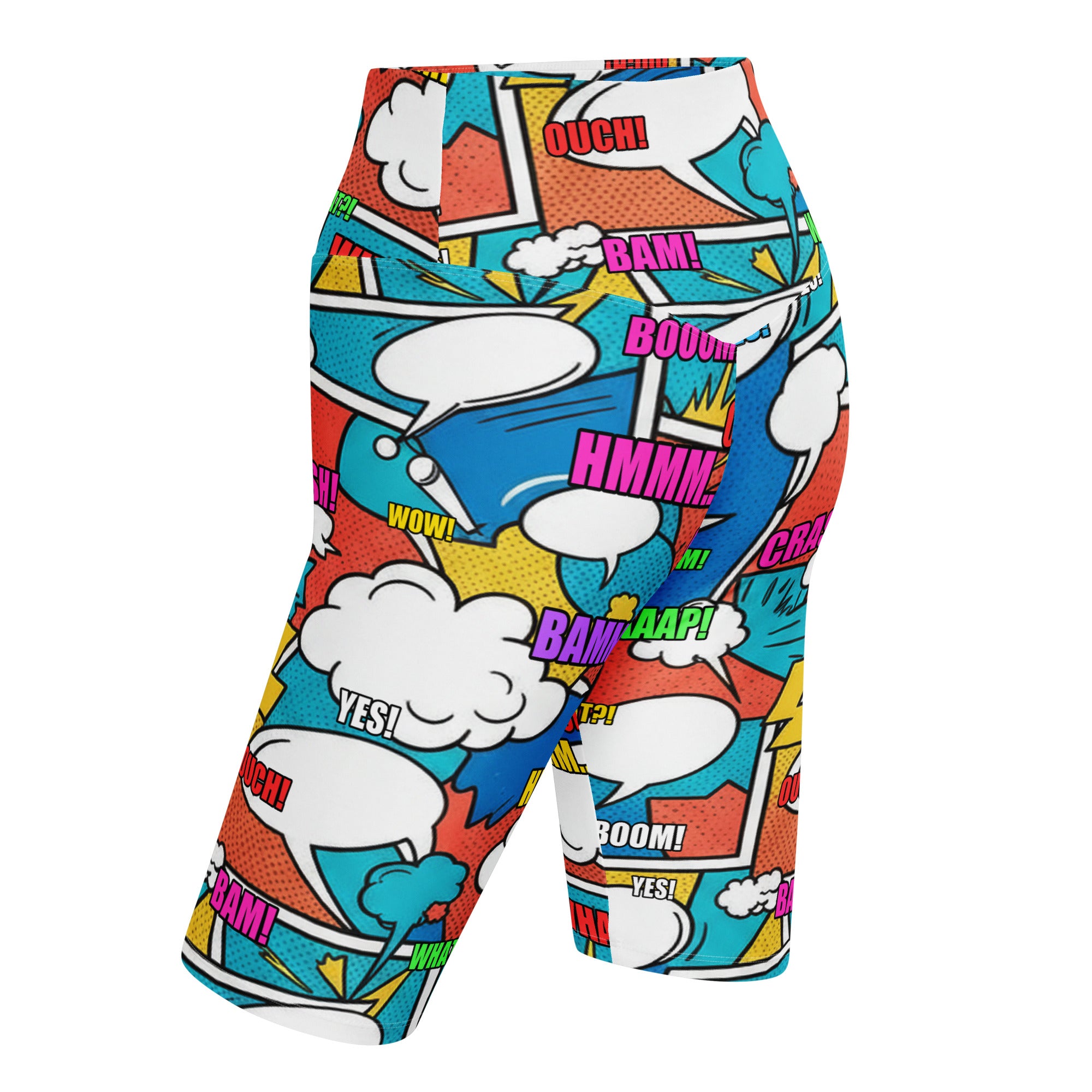 Comic Strip Surf Kapow Bike Shorts | GearBunch