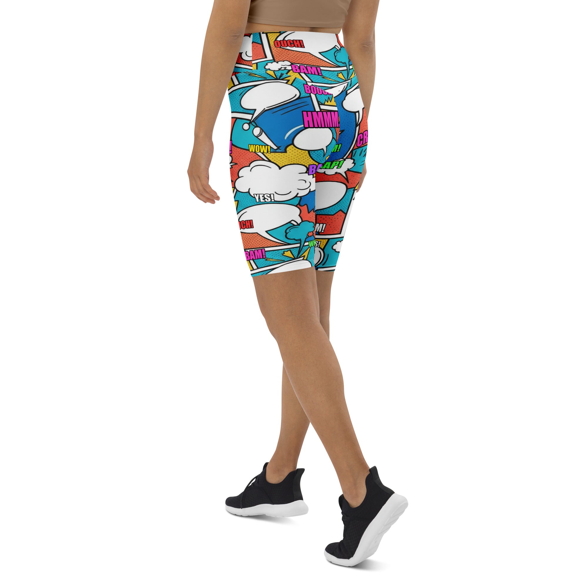 Comic Strip Surf Kapow Bike Shorts | GearBunch