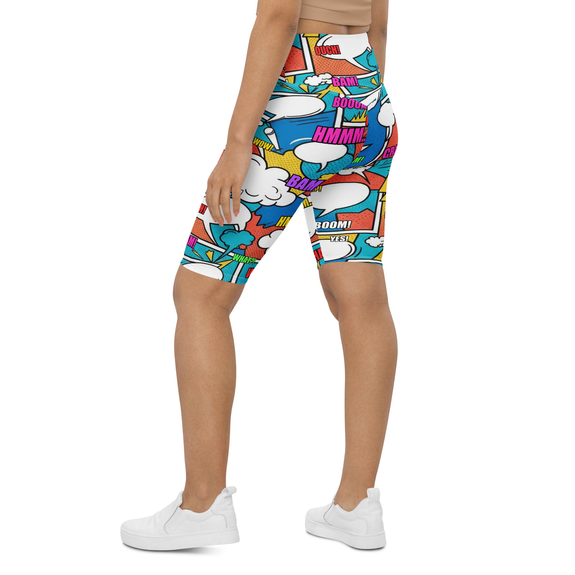 Comic Strip Surf Kapow Bike Shorts | GearBunch