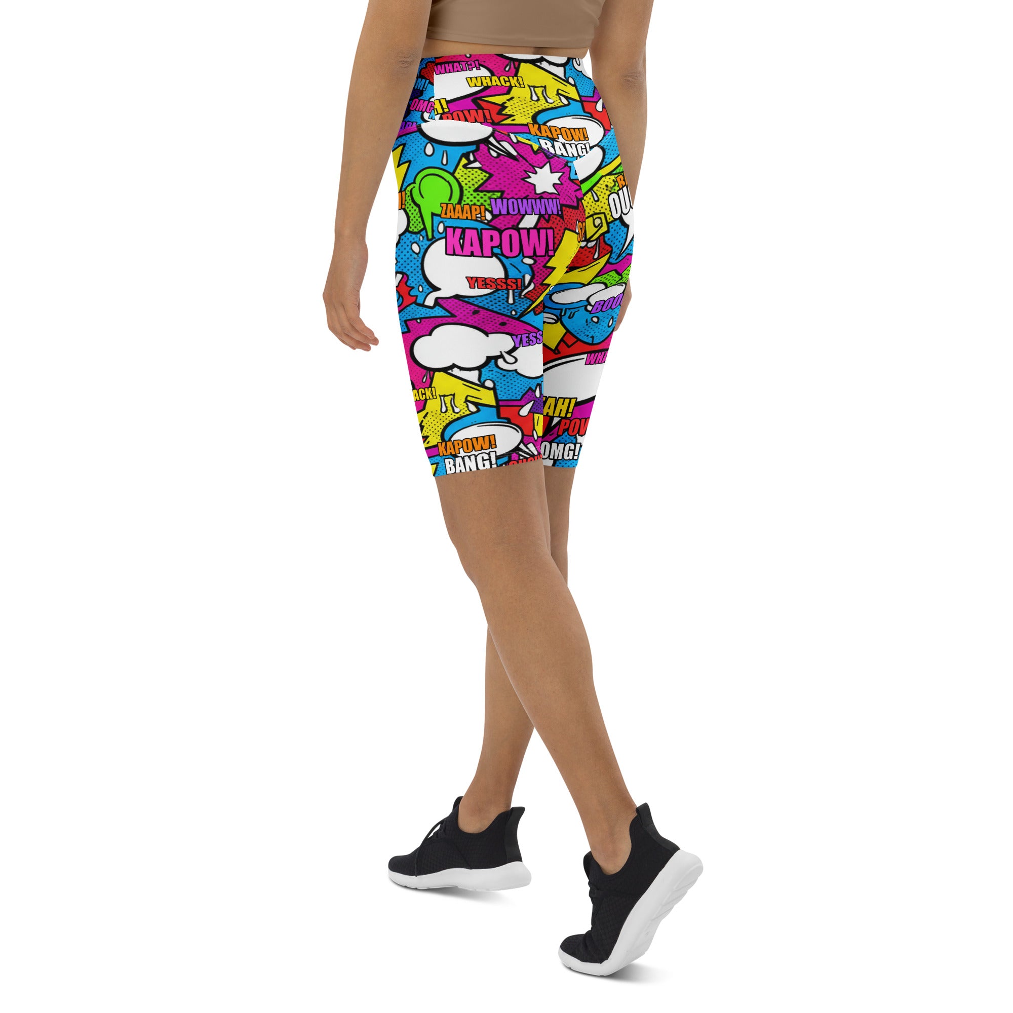 Comic Strip Graffiti Street Bike Shorts | GearBunch